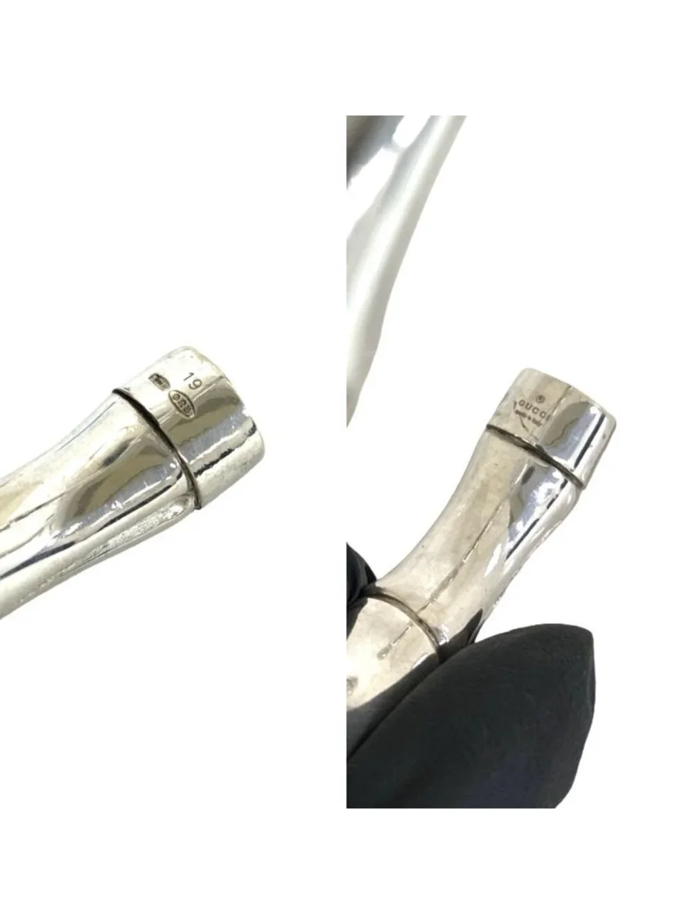 Gucci Bamboo Bangle 925 Sterling Silver Bracelet